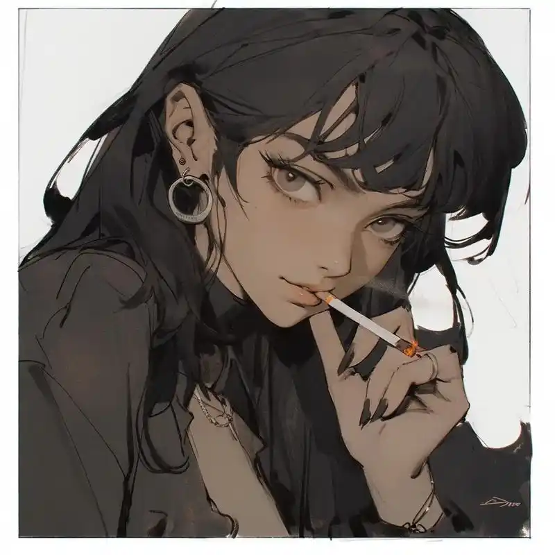 旧漫头像 |抽烟少女|御姐|高冷头像