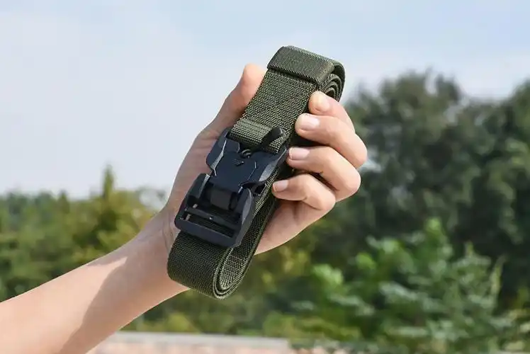 编织内腰带部别20式编织内腰带磁力扣战术战士快开厚实结实绿色腰带