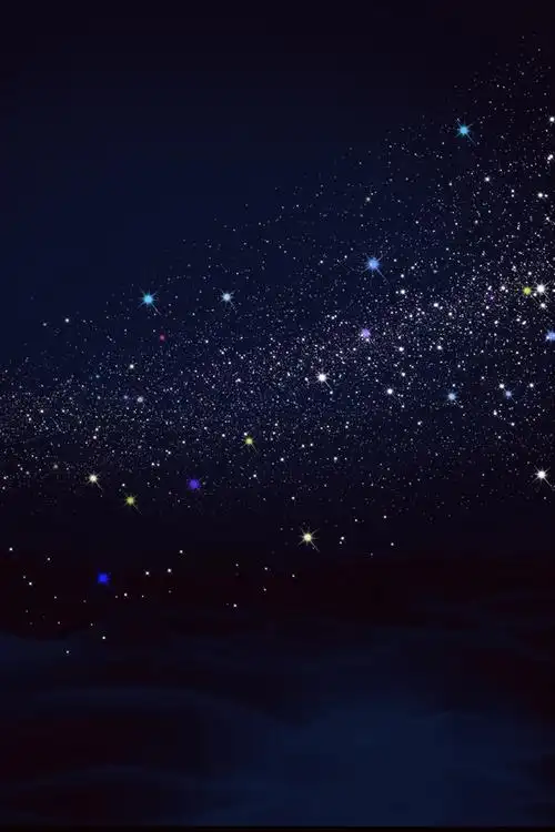 黑色星空背景免抠素材免费下载_觅元素51yuansu.com