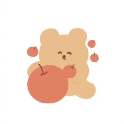 高清可爱的呆萌小熊卡通头像图片