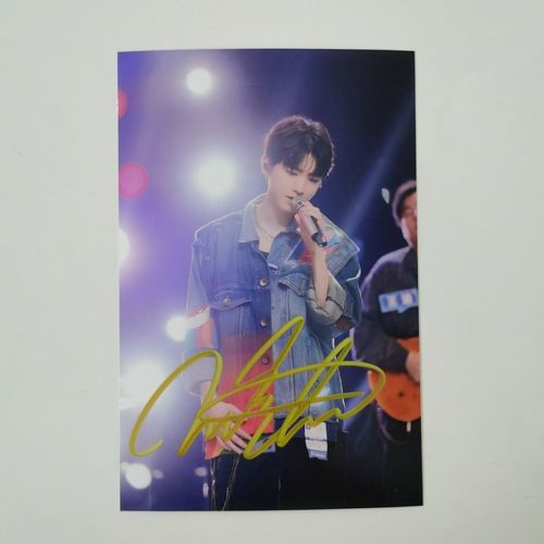 tfboys 王俊凯签名照 王俊凯亲笔签名照送同学送女朋友后援礼物