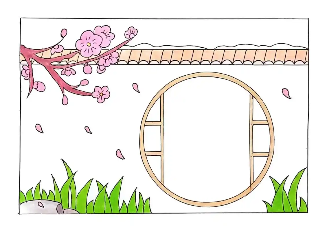 梅花诗配画#梅花古诗 #梅花诗配画 #诗配画 #古诗配画 # - 抖音