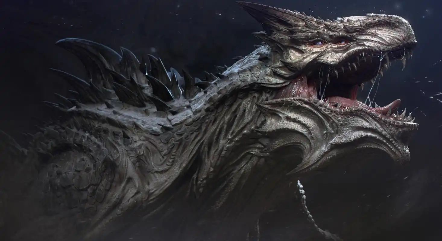 让人很有压迫感的一组3d怪物建模作品!想象力独特!