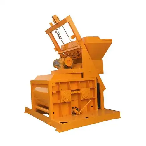 供应双卧轴混凝土搅拌机工程加高腿js搅拌机js500混凝土搅拌机