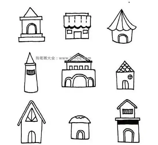 81种房子的画法简笔画图片