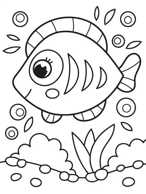 小班动物简笔画涂色