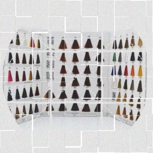 染发色度卡美发理发店发廊色板沙龙样板卡 头发颜色调色板.