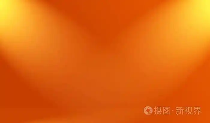 橙色背景布局设计, 工作室, 房间, 网页模板, 商务报告与平滑圆圈渐变