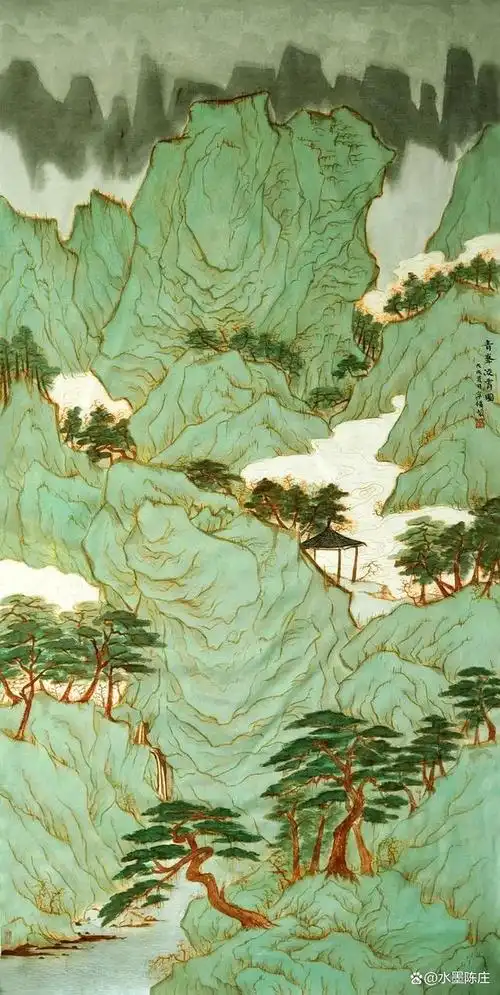 中国艺术研究院|宁强青绿山水画