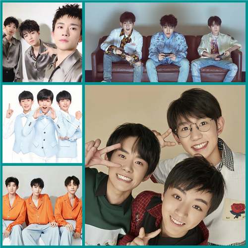 tfboys海报周边卧室咖啡厅网吧餐厅密室装饰画墙贴壁纸防水可定制