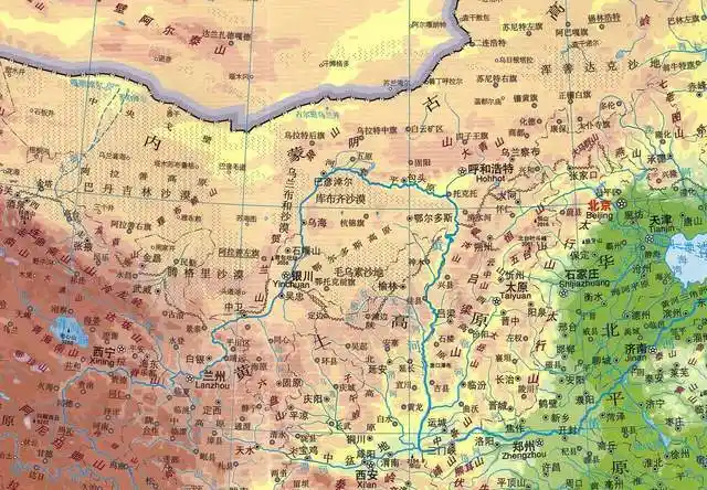 位于黄河几字形内部的鄂尔多斯高原为什么会出现一片内流区