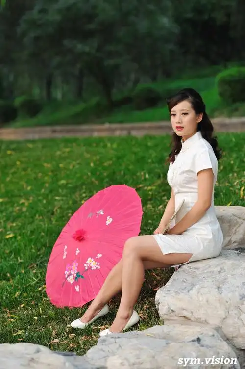 27陶然亭.旗袍.-蜂鸟摄影论坛