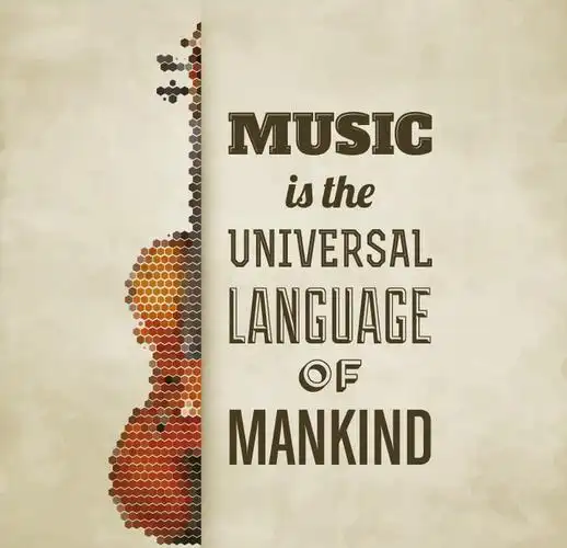 复古大提琴海报矢量素材