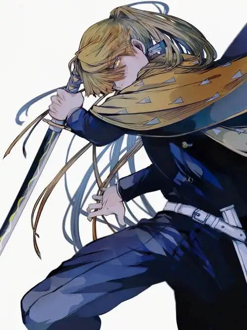 鬼灭之刃长发善逸