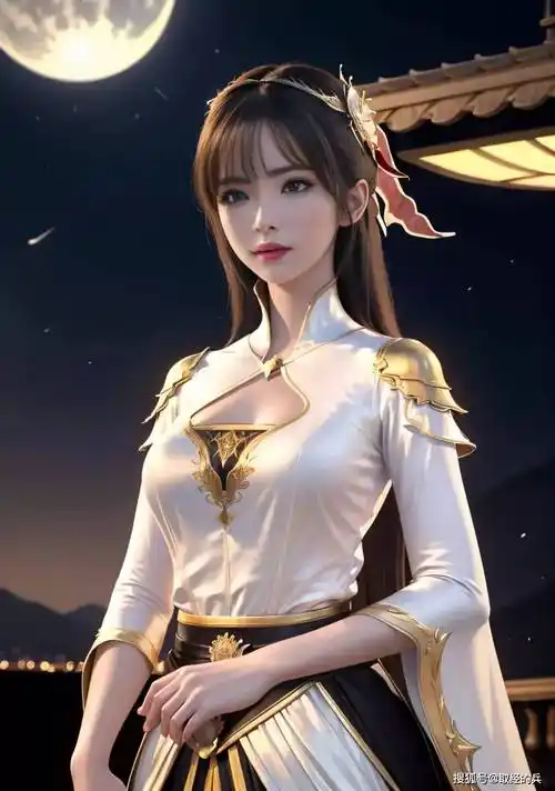 风华绝代的《元龙》黑金色汉服美人林秀