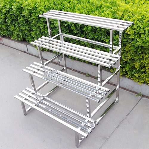 花盆不锈钢花架阳台户外多层阶梯置物架室内落地花架