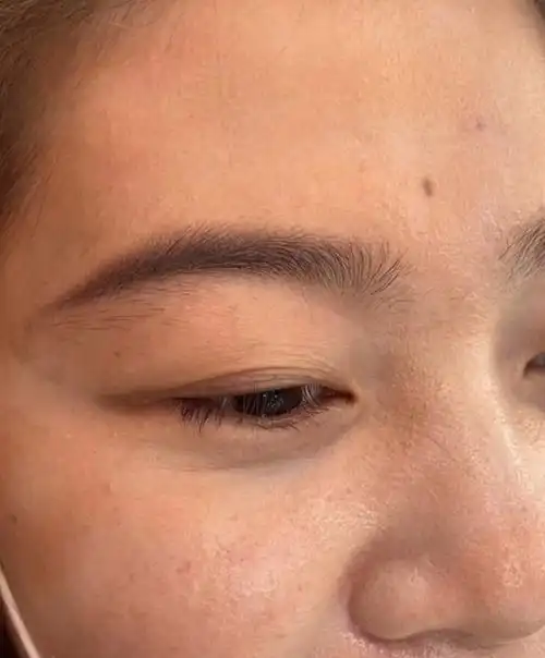 95野生雾眉 后期效果 以颗粒感形成的雾