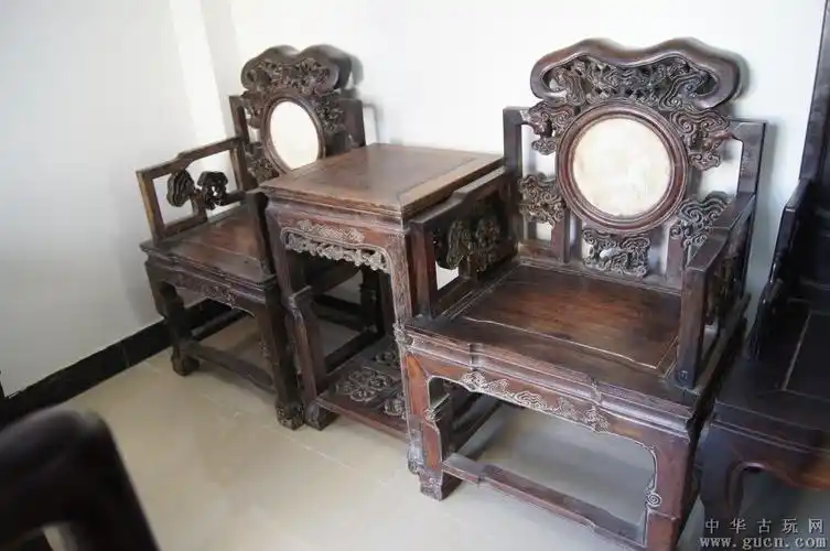 老红木苏式两椅一几