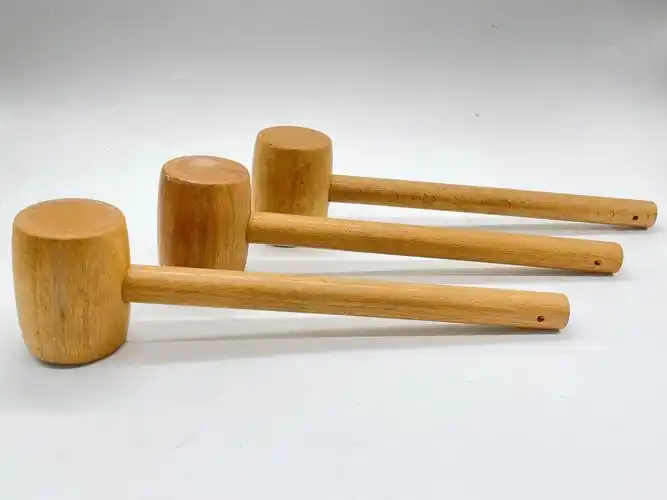 木质按摩锤子拍卖锤木工锤实木考古小木锤儿童手工玩具平头小木槌