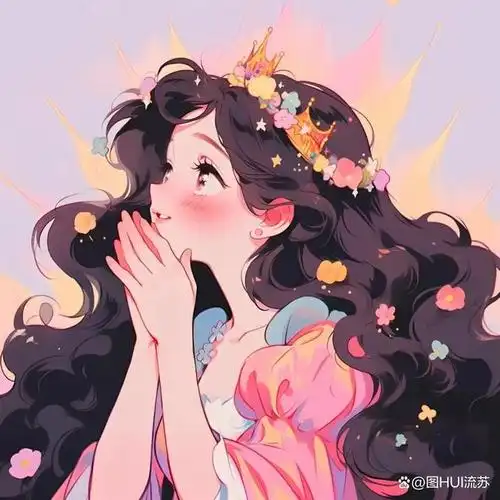 好看的ai系二次元风女生闺蜜头像