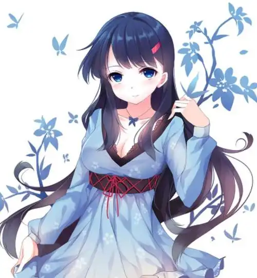 动漫美图欣赏:紫色系列女生头像,呆萌可爱的二次元美少女!