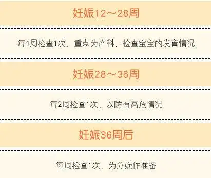 怀孕了,列一个孕期检查计划单