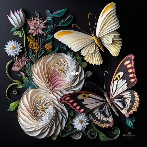 蝴蝶菊衍纸系列