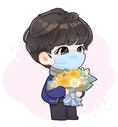 肖战重庆#一年了,终于有新成员加入了,杀青q版新成员,不拿捧花拿橙子