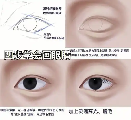零基础眼睛绘画教程来啦