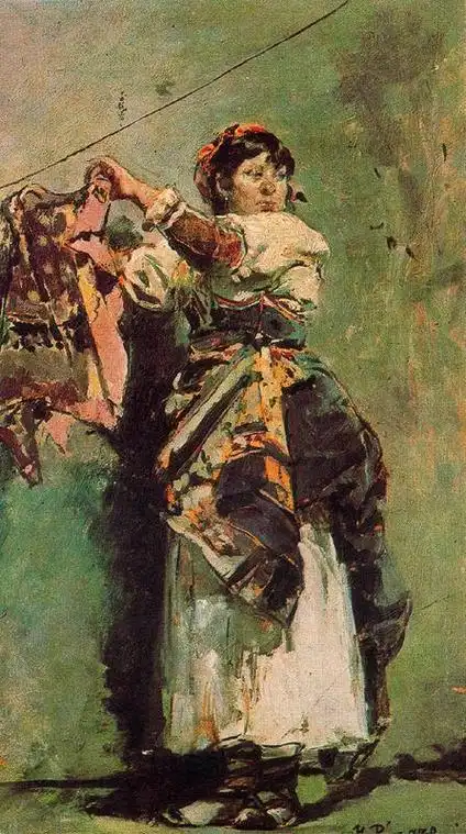 西班牙印象派人物肖像油画︱画家伊格纳西奥·皮纳左·卡玛雷克作品