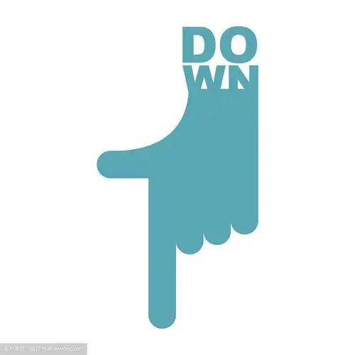 手指针向下指向路线手指