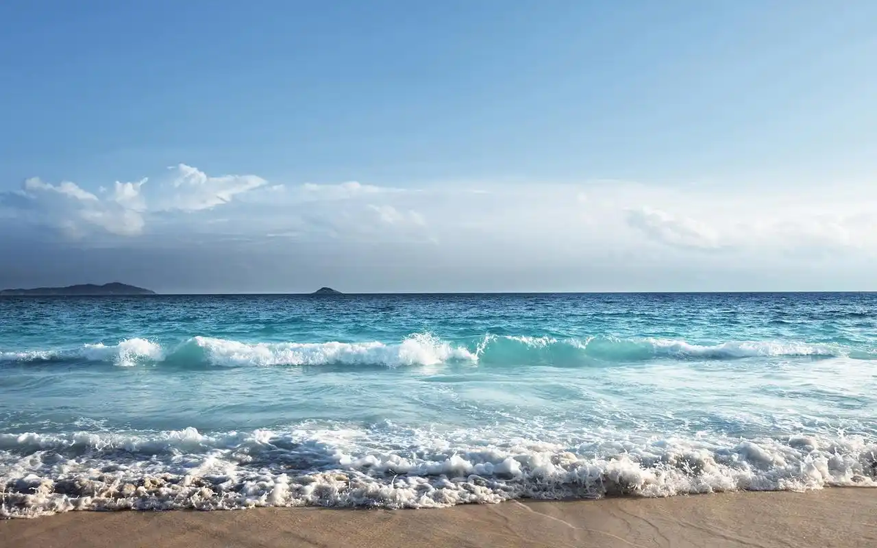 蓝色大海亮丽自然风光高清桌面壁纸高清大图预览1920x1200_风景壁纸下