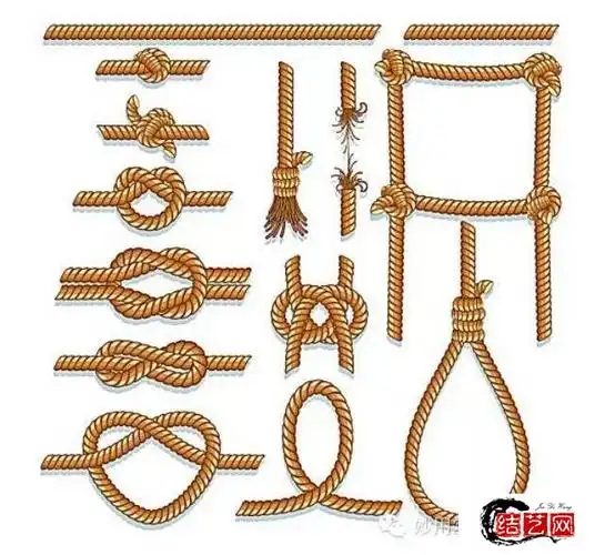 绳子打结方法大全动态图解