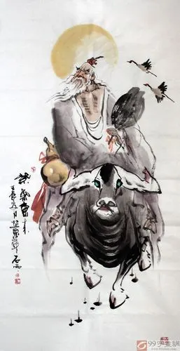画家魏武双作品《紫气东来》 - 人物画 - 99字画网
