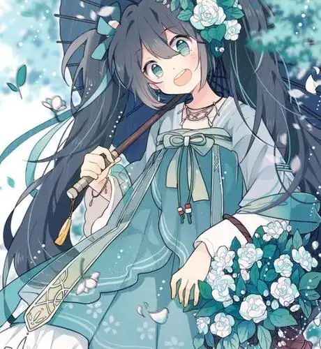 动漫头像活泼开朗的和风美少女平凡的笑容让人倍感温暖充满了正能量