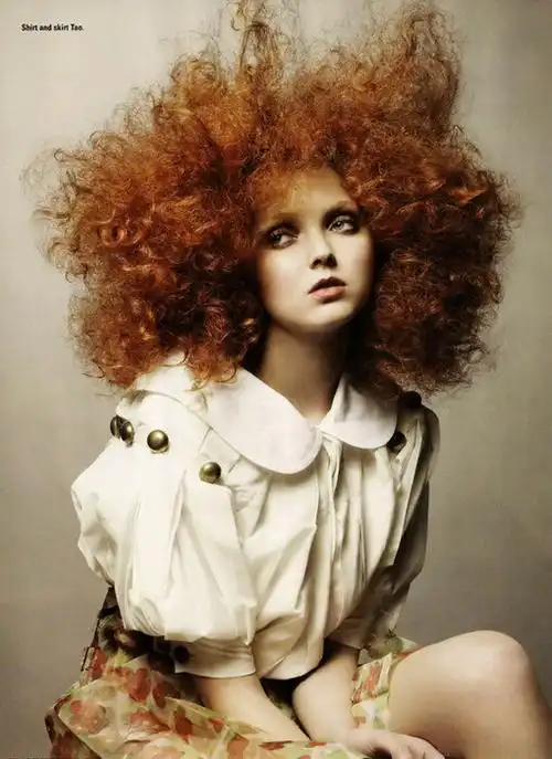 lily cole的夸张大卷发很美 - 堆糖,美图壁纸兴趣社区