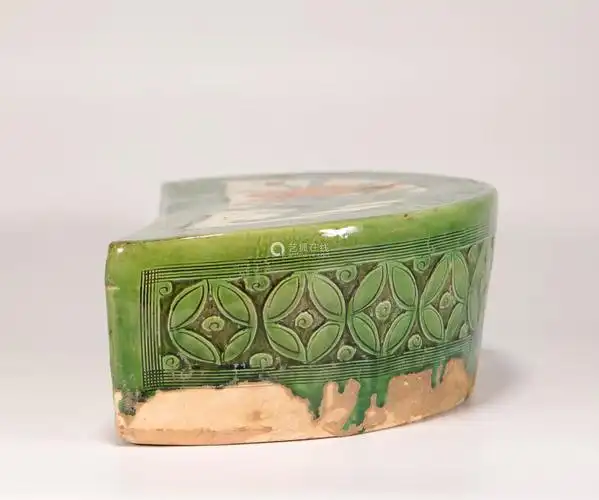 tricoloredkilnpillowfromtang唐代三彩瓷枕