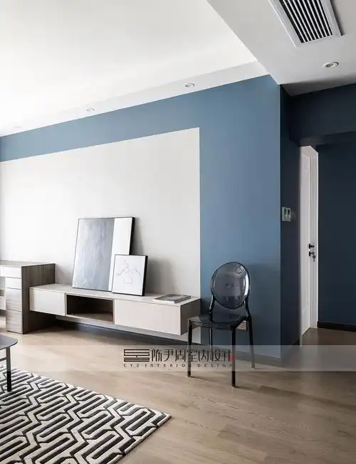 blue velvet —— 丝绒,金属,乳胶漆,精装婚房大变样,只为许你一片蓝