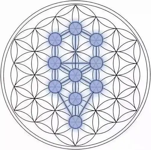 生命之花与卡巴拉生命树图形东方世界的太极图也是神圣的几何图形