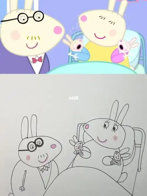 小猪佩奇简笔画