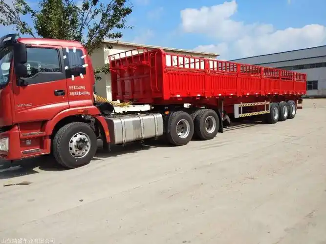 我厂常用普通11米-13米仓栏半挂车,栏板半挂车,厢式半挂货车等标准车