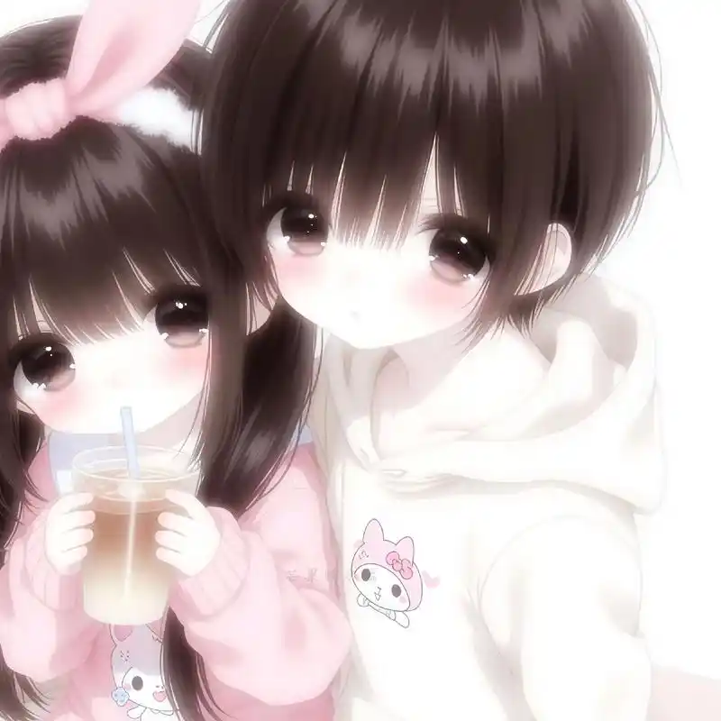 ᐟ.ᐟ被可爱到了 
#ai情头#情侣头像#热门#情头