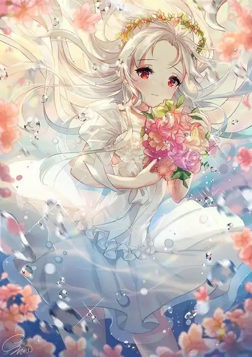 【啊哈是橙子】#婚纱#二次元少女#动漫#唯美