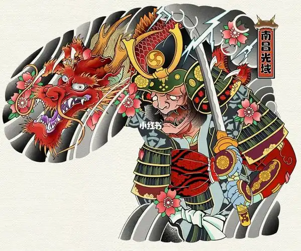 南昌纹身店  #南昌纹身  #南昌纹身哪里好  #武士纹身 #半甲纹身手稿