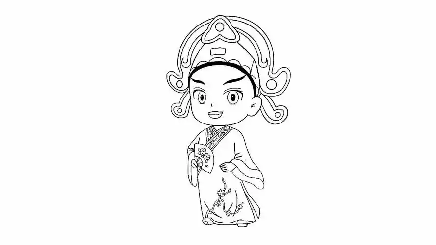 戏曲人物怎么画