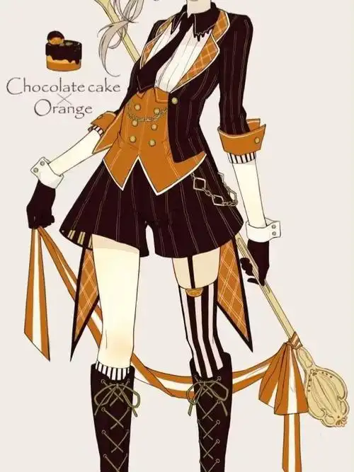 插画师赤倉作品品鉴:当巧克力甜点拟人化