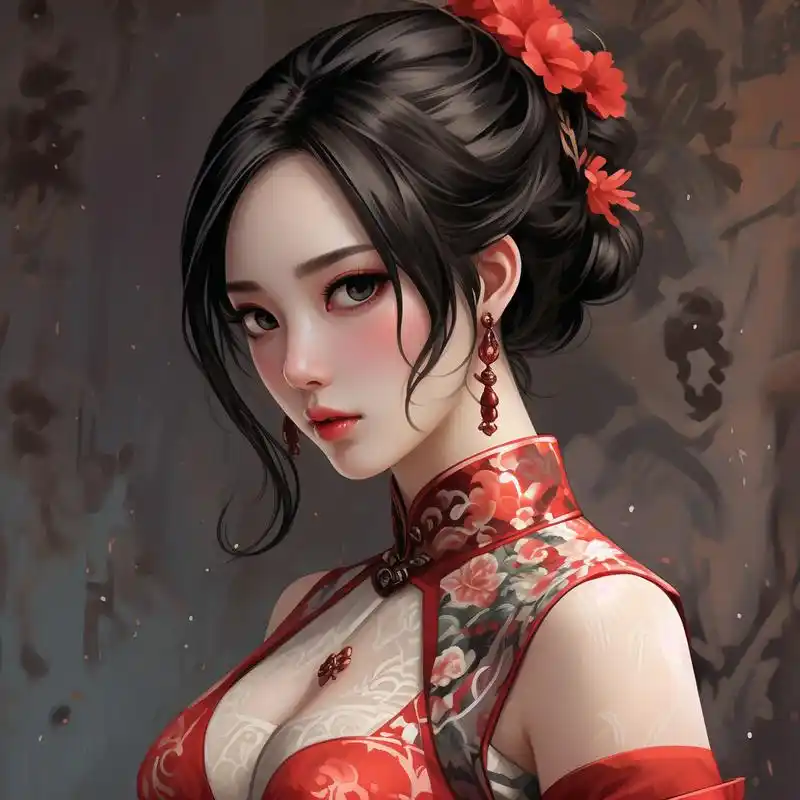 95 妖娆漫画风女头像 96 探索不一样的自己,尝试这款妖娆的漫画