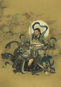 真武大帝画像 真武神像相片纸打印塑封 接做大尺寸卷轴 画心 挂画