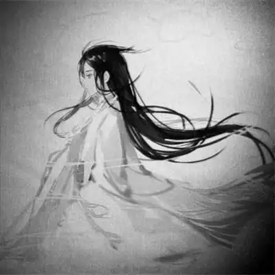 古风黑白头像男生水墨图片