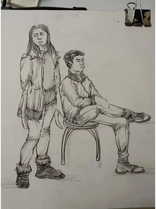 速写代画,单人临摹4元,双人6,接单请私信